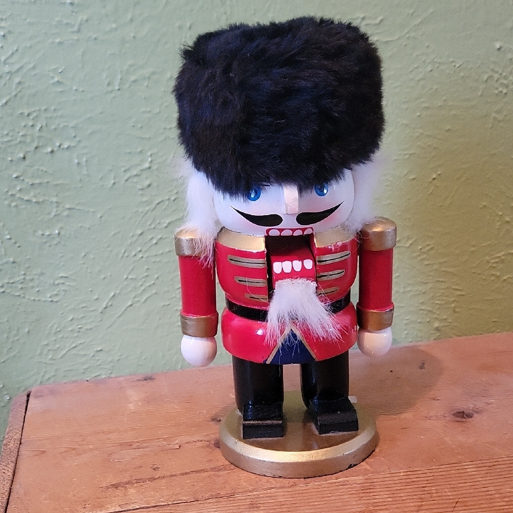 Classic Nutcracker Soldier Figurine - Red and Black